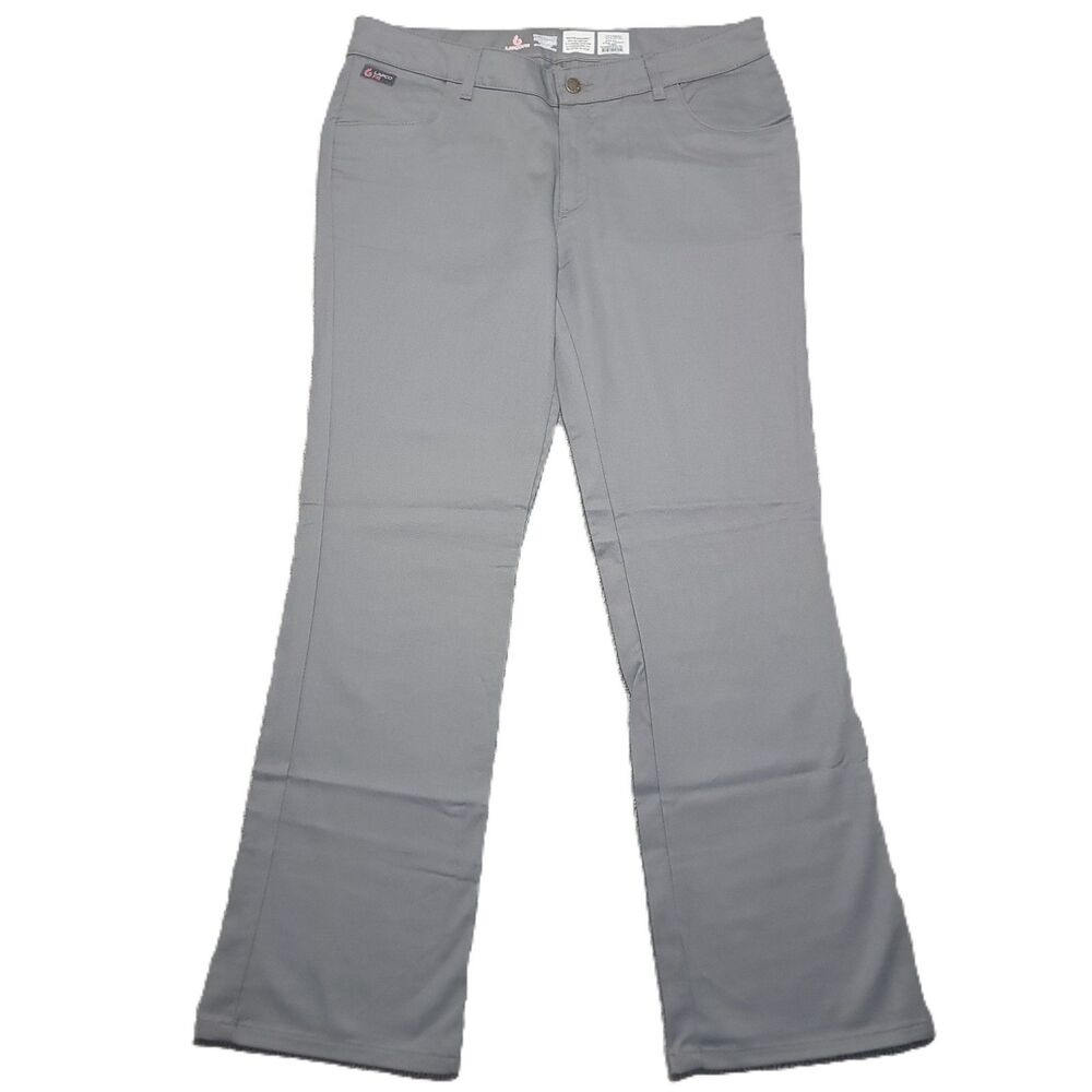 LAPCO FR Cat 2 Uniform Pants Womens Size 12 Gray Flame Resistant